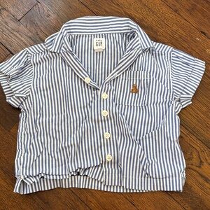 GAP Blue Striped Kids Shirt 18-24 months